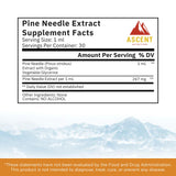 Ascent Nutrition Eastern White Pine Extract 28g tincture back view