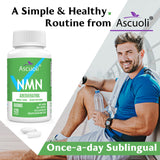 Ascuoli NMN Resveratrol Supplement 500mg 400mg ingredients list