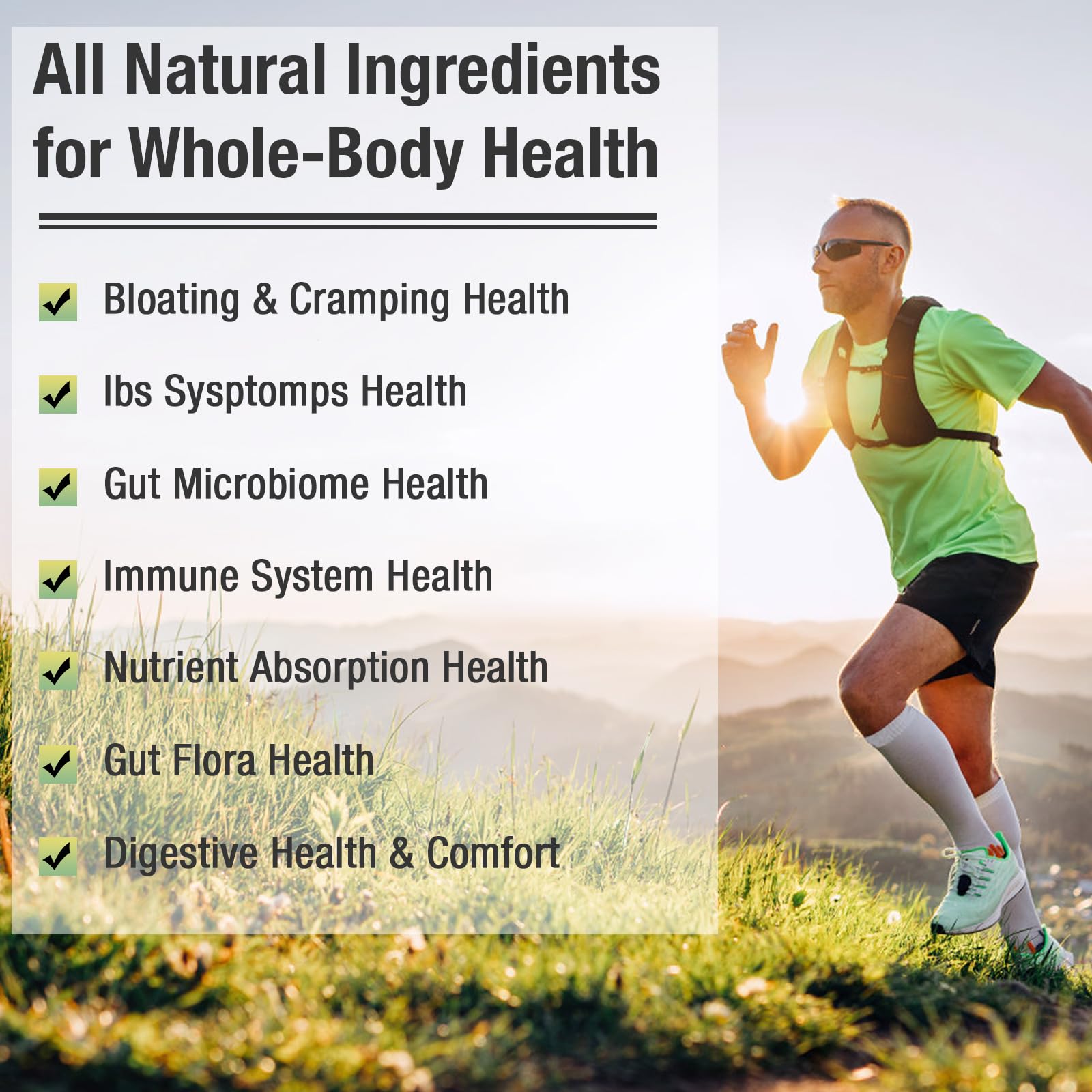 Ascuoli Probiotics 3 in 1 Supplement bottle with herbs