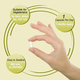 Ascuoli Probiotics 3 in 1 Supplement label close-up