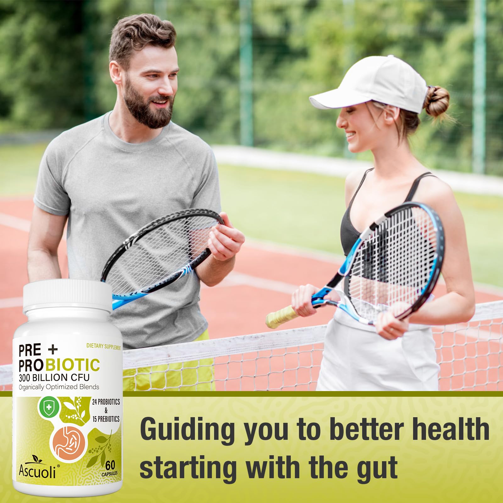 Ascuoli Probiotics 3 in 1 Supplement packaging