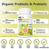 Ascuoli Probiotics 3 in 1 Supplement side view