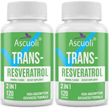 Ascuoli Sublingual Trans-Resveratrol 900 mg Supplement bottle front view