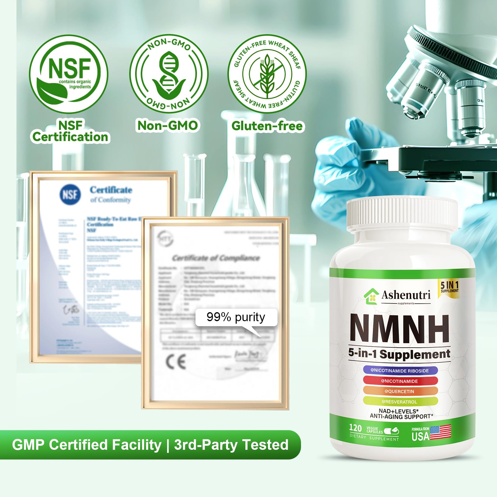 Ashenutri B3 (Niacin) Supplement in a lifestyle setting