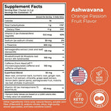 ASHWAVANA Ashwagandha & Rhodiola capsules with ingredients list