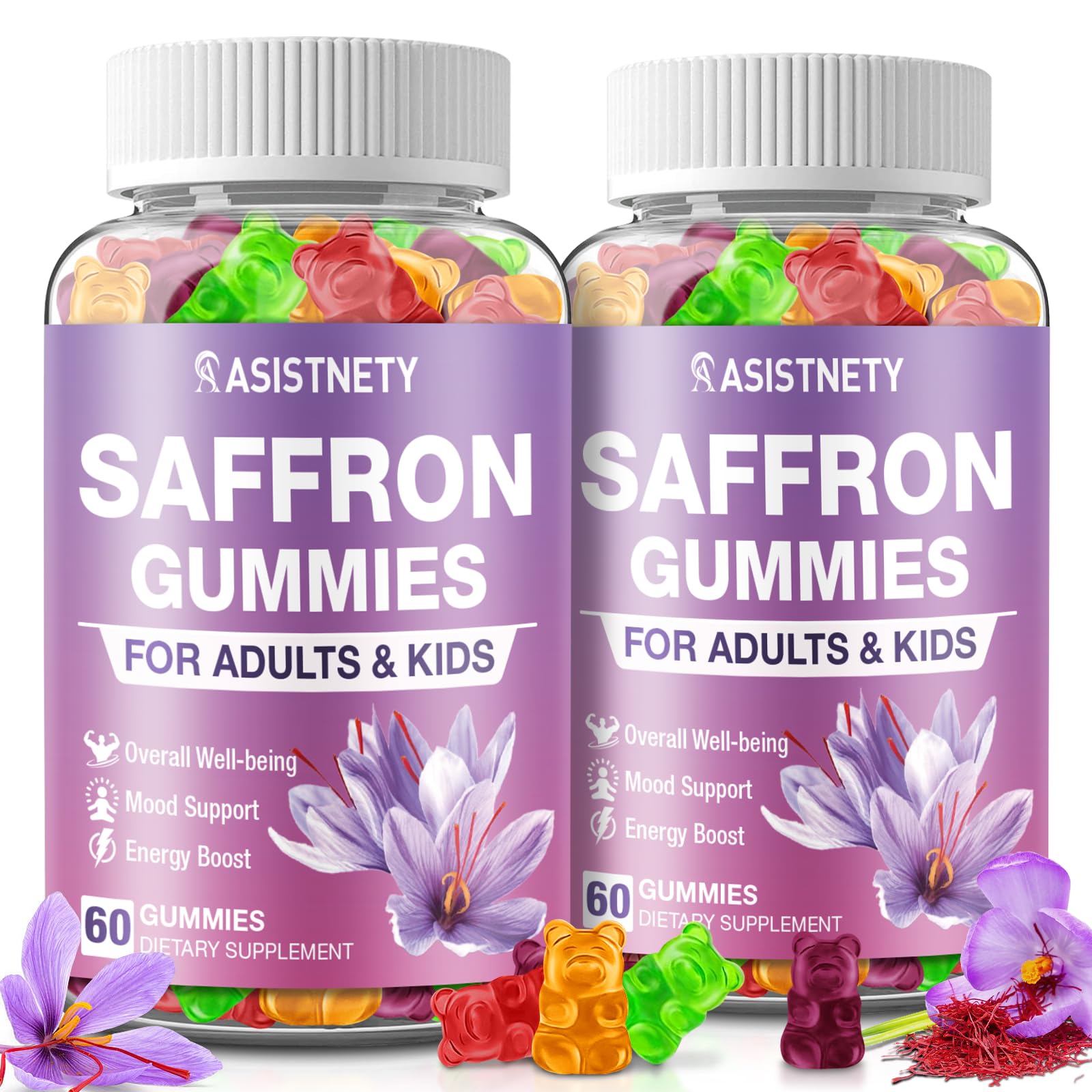 ASISTNETY Ashwagandha capsules front view with packaging