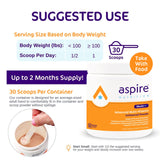 Aspire Nutrition Multi+ Advanced Multivitamin Powder mixed in a glass