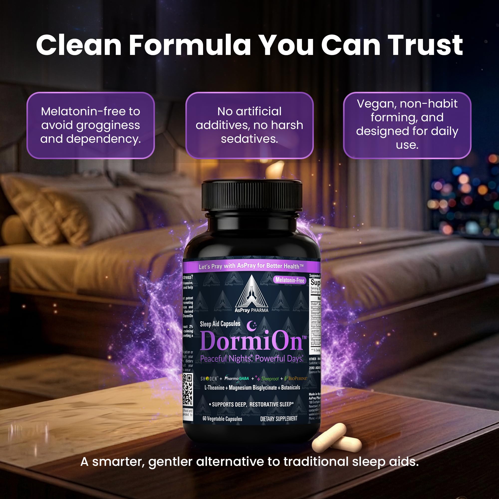 AsPray Pharma DormiOn Sleep Supplement ingredients list