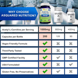 aSquared Nutrition Acetyl L-Carnitine 1000mg packaging