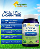 aSquared Nutrition Acetyl L-Carnitine capsules close-up