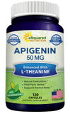 aSquared Nutrition Apigenin and L-Theanine Sleep Supplement bottle front view