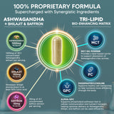 aSquared Nutrition Ashwagandha Supplement 1200mg capsules on a table