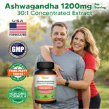 aSquared Nutrition Ashwagandha Supplement 1200mg side view