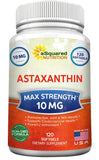 aSquared Nutrition Astaxanthin 10mg Softgels front view