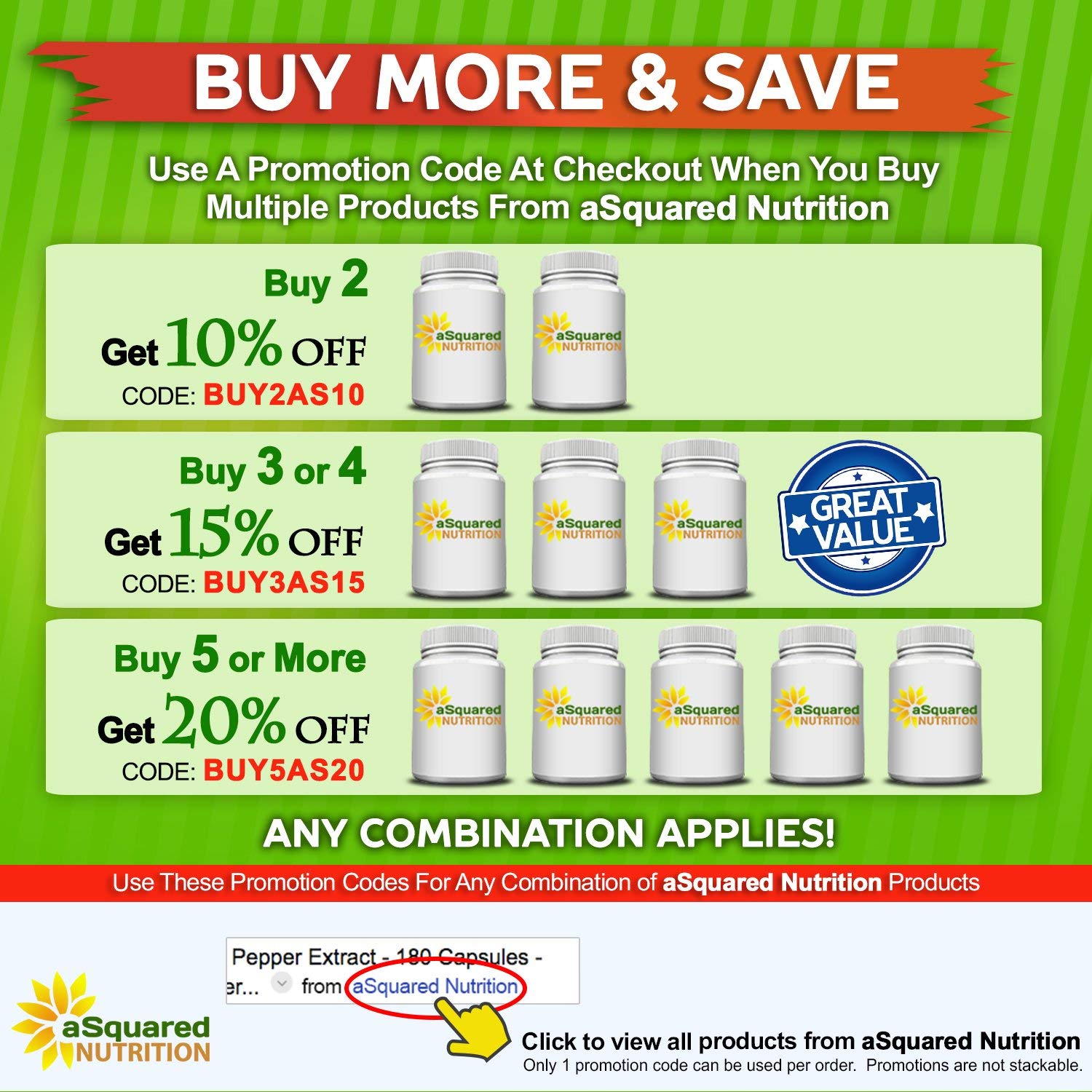 aSquared Nutrition Astaxanthin 10mg Softgels ingredients list