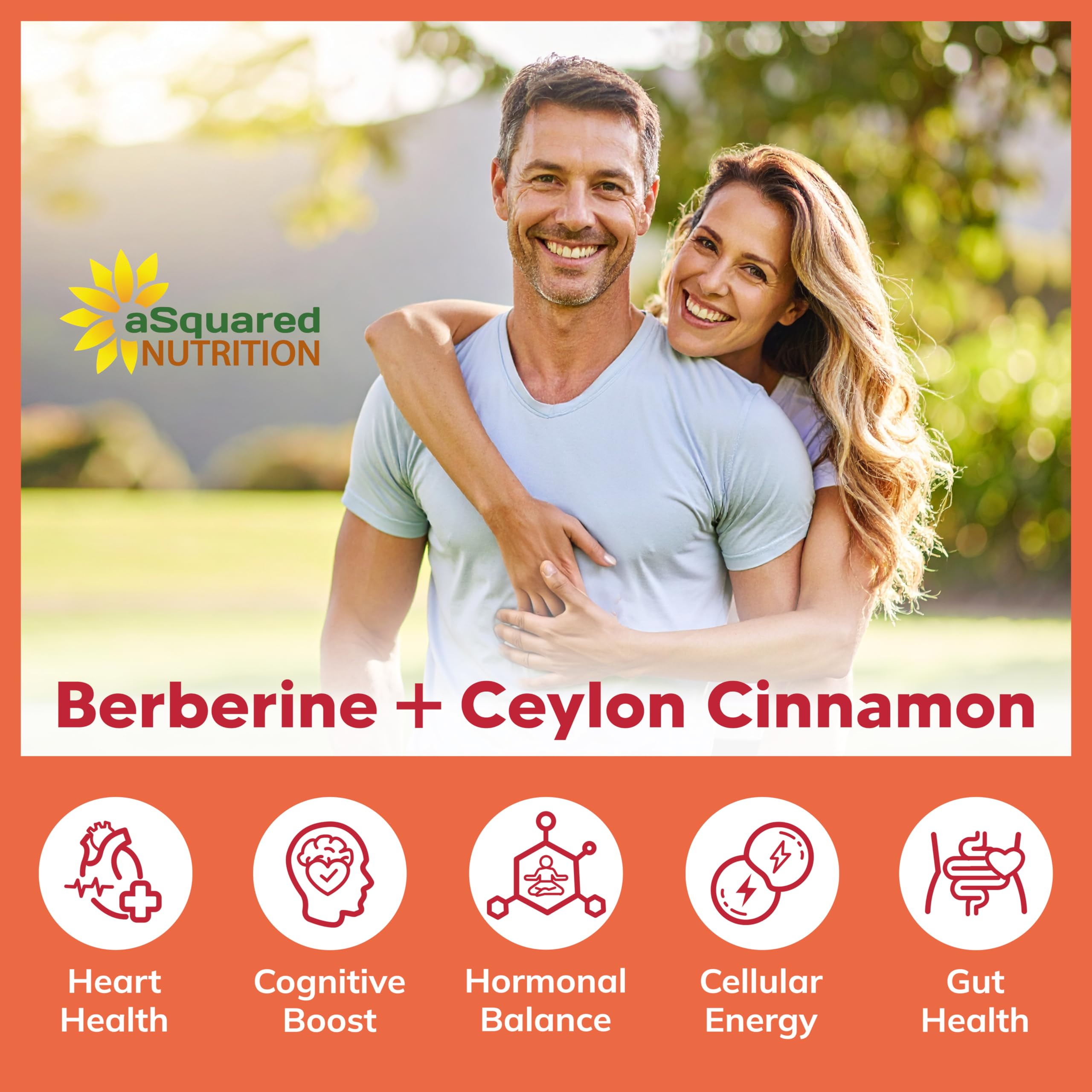 aSquared Nutrition Berberine & Ceylon Cinnamon Supplement packaging