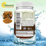 aSquared Nutrition Ceylon Cinnamon bottle on a wooden table