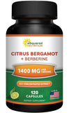 aSquared Nutrition Citrus Bergamot + Berberine Capsules bottle front view