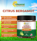 aSquared Nutrition Citrus Bergamot Gummies bottle side view