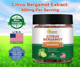 aSquared Nutrition Citrus Bergamot Gummies on a wooden table