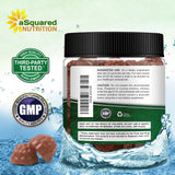 aSquared Nutrition Citrus Bergamot Gummies with fresh citrus fruits