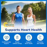 aSquared Nutrition CoQ10 400mg capsules on a wooden table