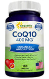 aSquared Nutrition CoQ10 400mg vegetable capsules front view