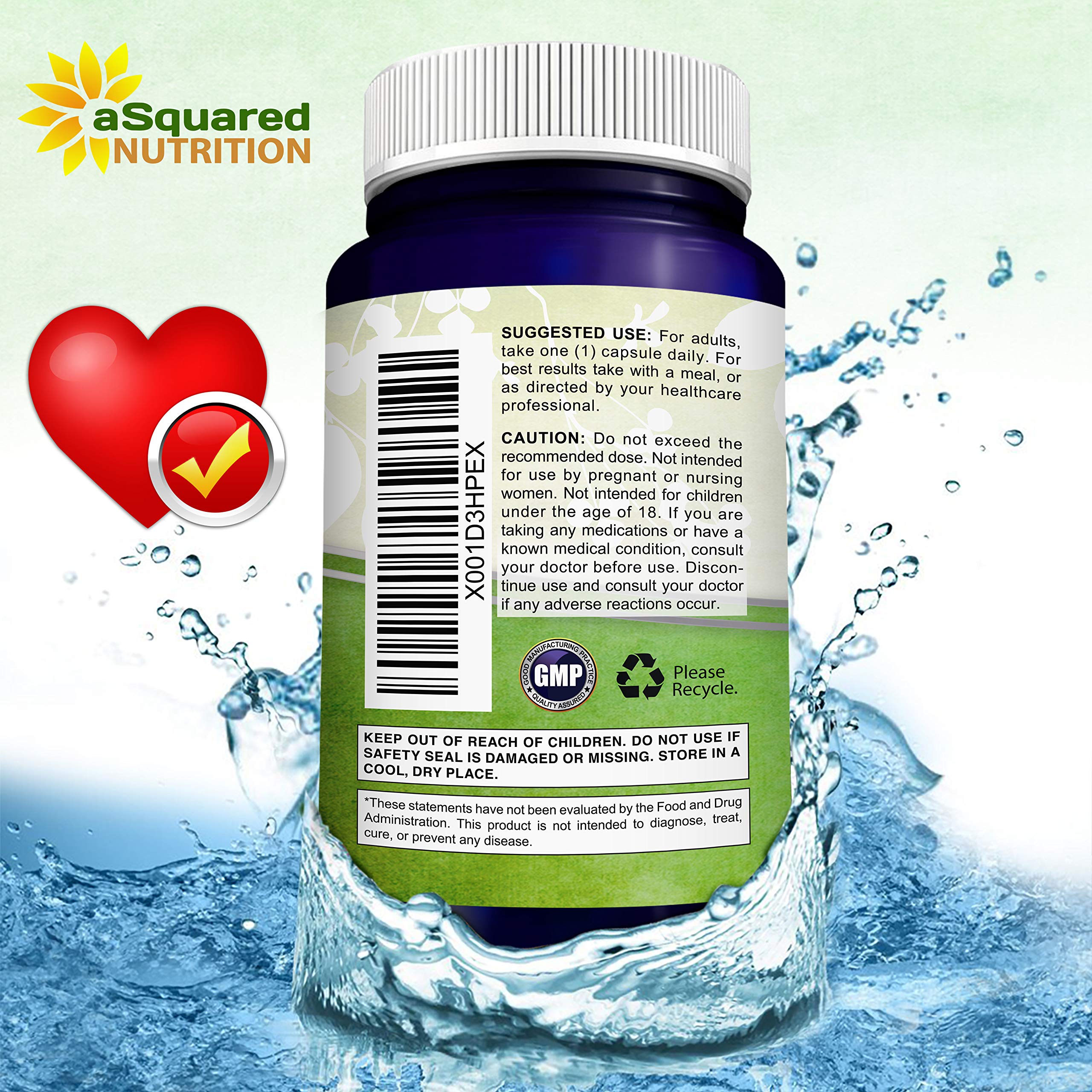 aSquared Nutrition CoQ10 400mg vegetable capsules with natural background