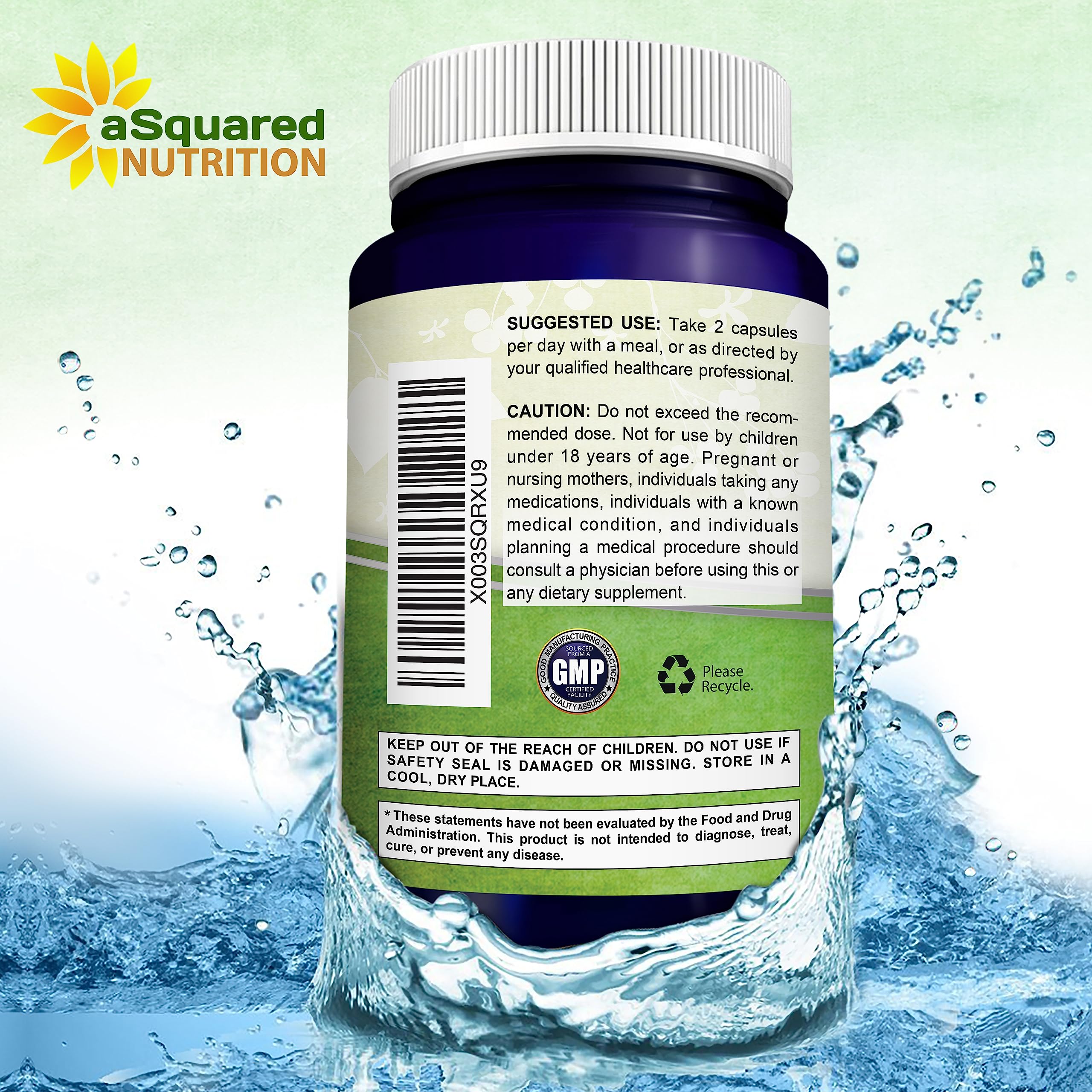 aSquared Nutrition Fadogia Agrestis + Tongkat Ali supplement bottle with measuring spoon