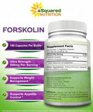 aSquared Nutrition Forskolin 500mg supplement bottle side view