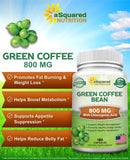 aSquared Nutrition Green Coffee Bean Extract bottle side view