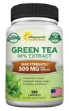 aSquared Nutrition Green Tea Extract 500mg 180 Capsules front view