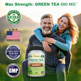 aSquared Nutrition Green Tea Extract 500mg 180 Capsules side view