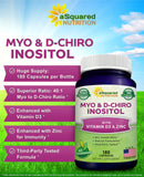 aSquared Nutrition Inositol Supplement ingredients list