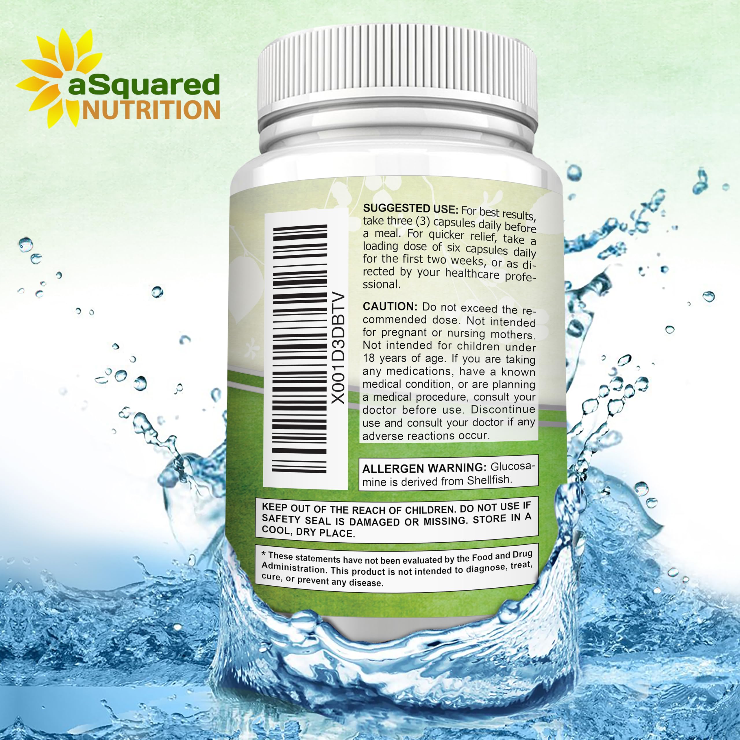 aSquared Nutrition Joint Support Supplement with lifestyle items