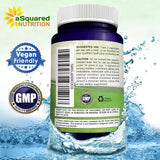 aSquared Nutrition Luteolin 100mg capsules on a wooden table