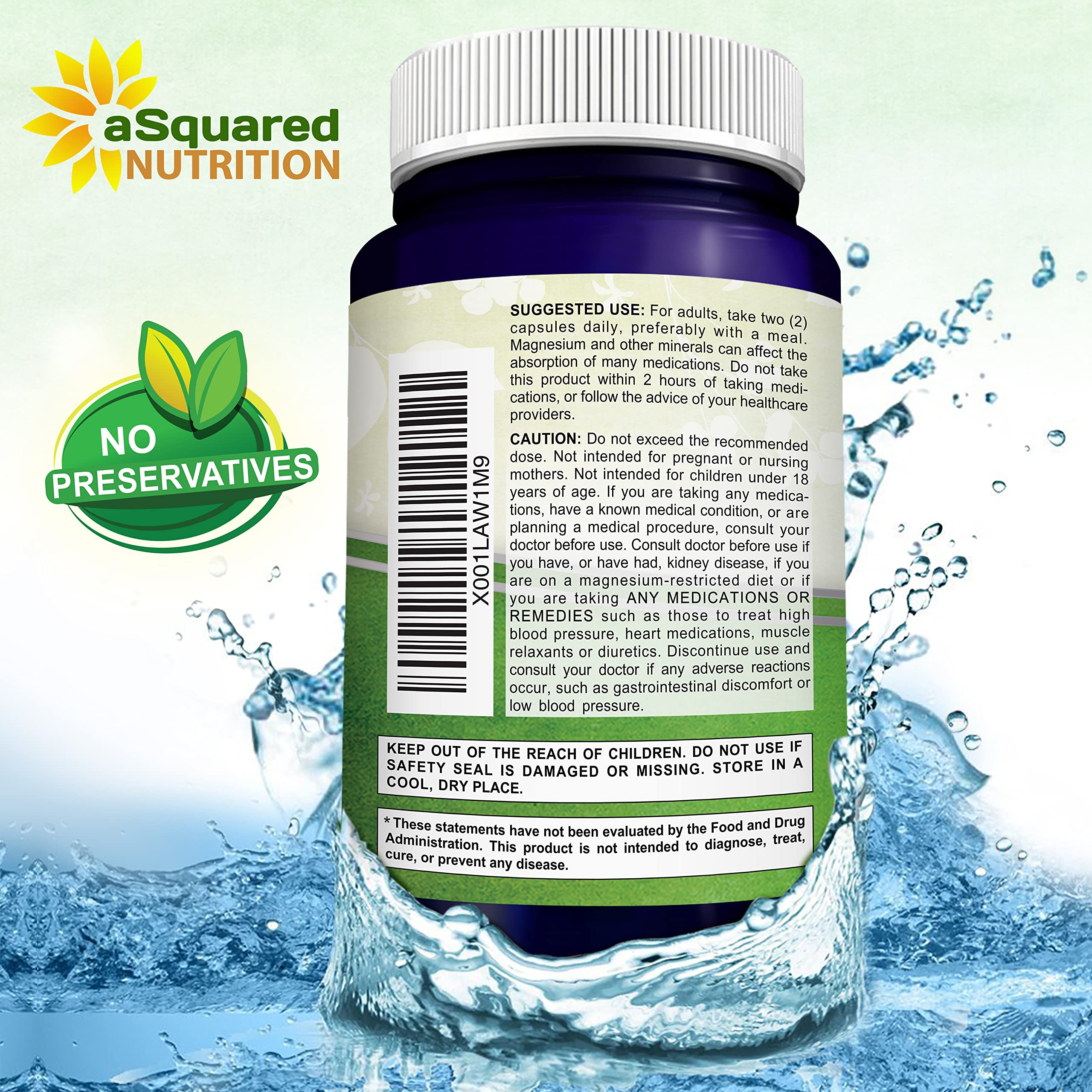 aSquared Nutrition Magnesium Citrate bottle with measuring spoon