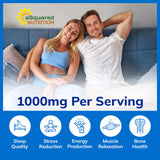 aSquared Nutrition Magnesium Glycinate 1000mg bottle top view