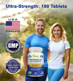 aSquared Nutrition Magnesium Glycinate 400mg 180 Tablets side view