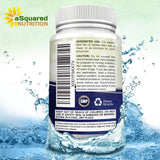 aSquared Nutrition Magnesium Glycinate 400mg bottle with background of natural elements