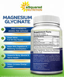aSquared Nutrition Magnesium Glycinate 400mg bottle with dosage information