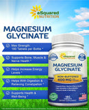 aSquared Nutrition Magnesium Glycinate 400mg bottle with label