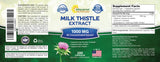aSquared Nutrition Milk Thistle Extract 250mg bottle on a wooden table