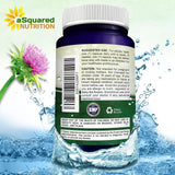 aSquared Nutrition Milk Thistle Extract 250mg with measuring spoon