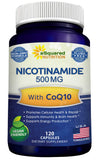 aSquared Nutrition Nicotinamide CoQ10 supplement front view with 120 capsules