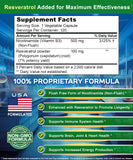 aSquared Nutrition Nicotinamide Resveratrol 500mg capsules on a wooden surface