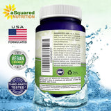 aSquared Nutrition Nicotinamide Resveratrol 500mg supplement with natural background