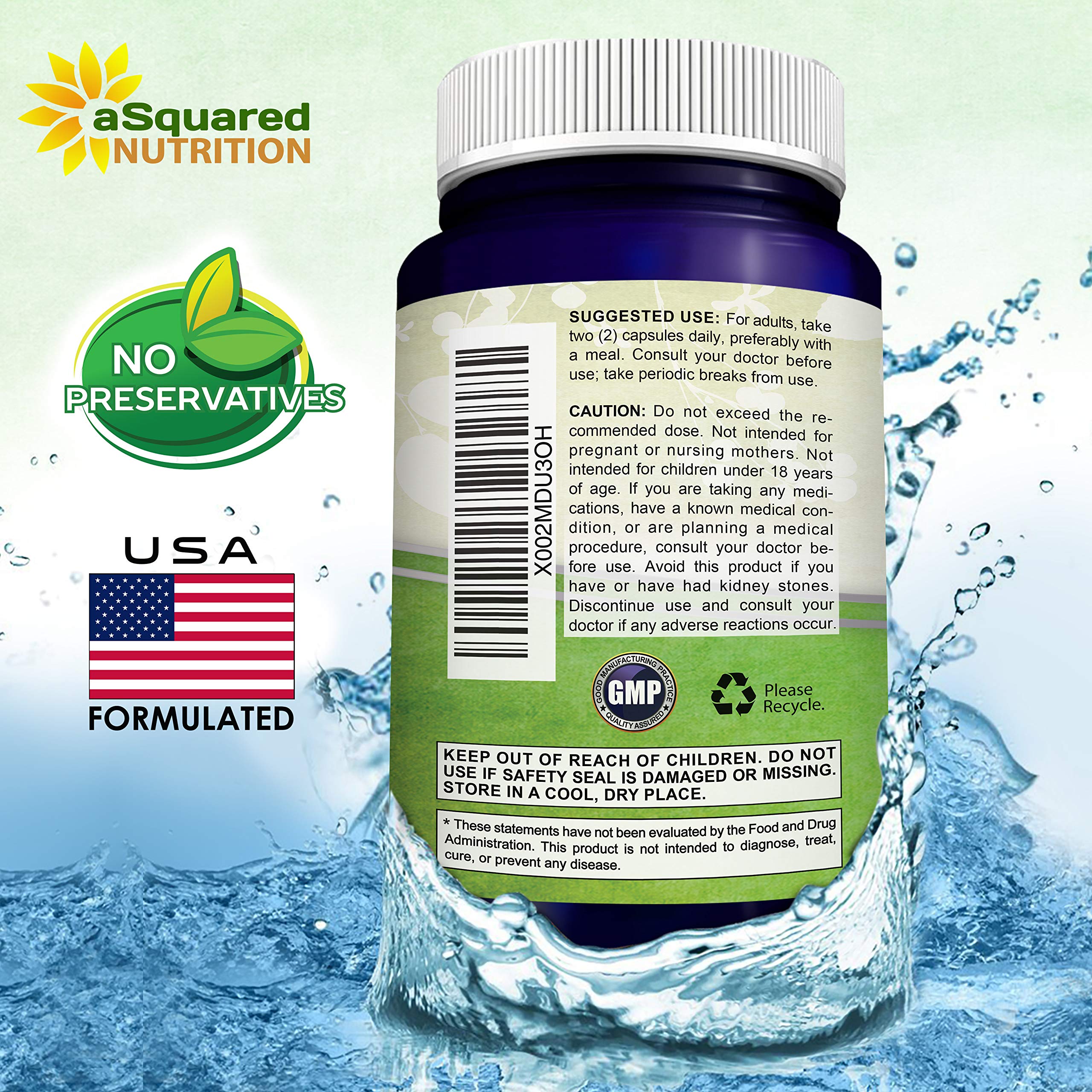 aSquared Nutrition Quercetin Supplement with Zinc capsules
