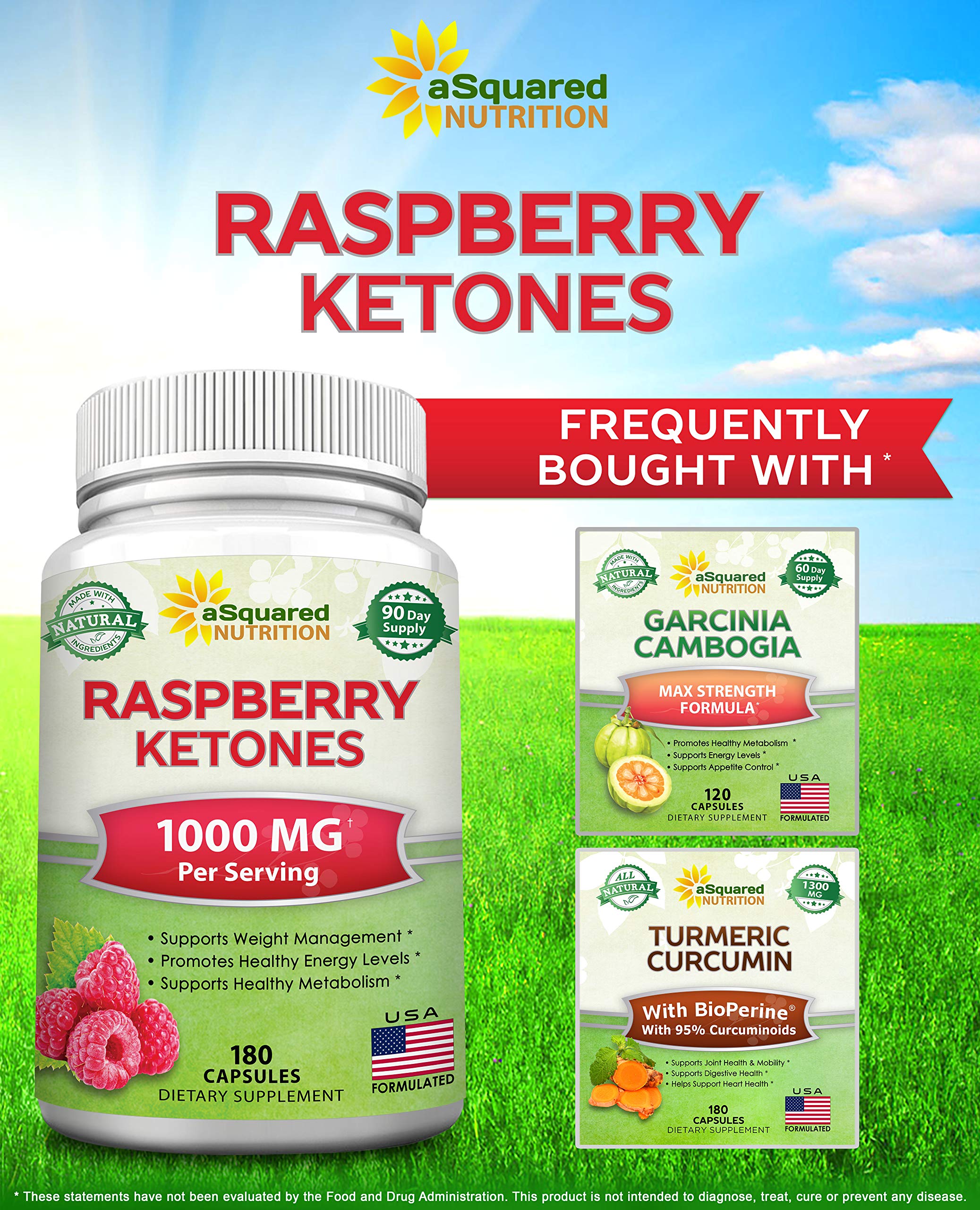 aSquared Nutrition Raspberry Ketones nutritional information