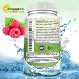 aSquared Nutrition Raspberry Ketones with measuring spoon